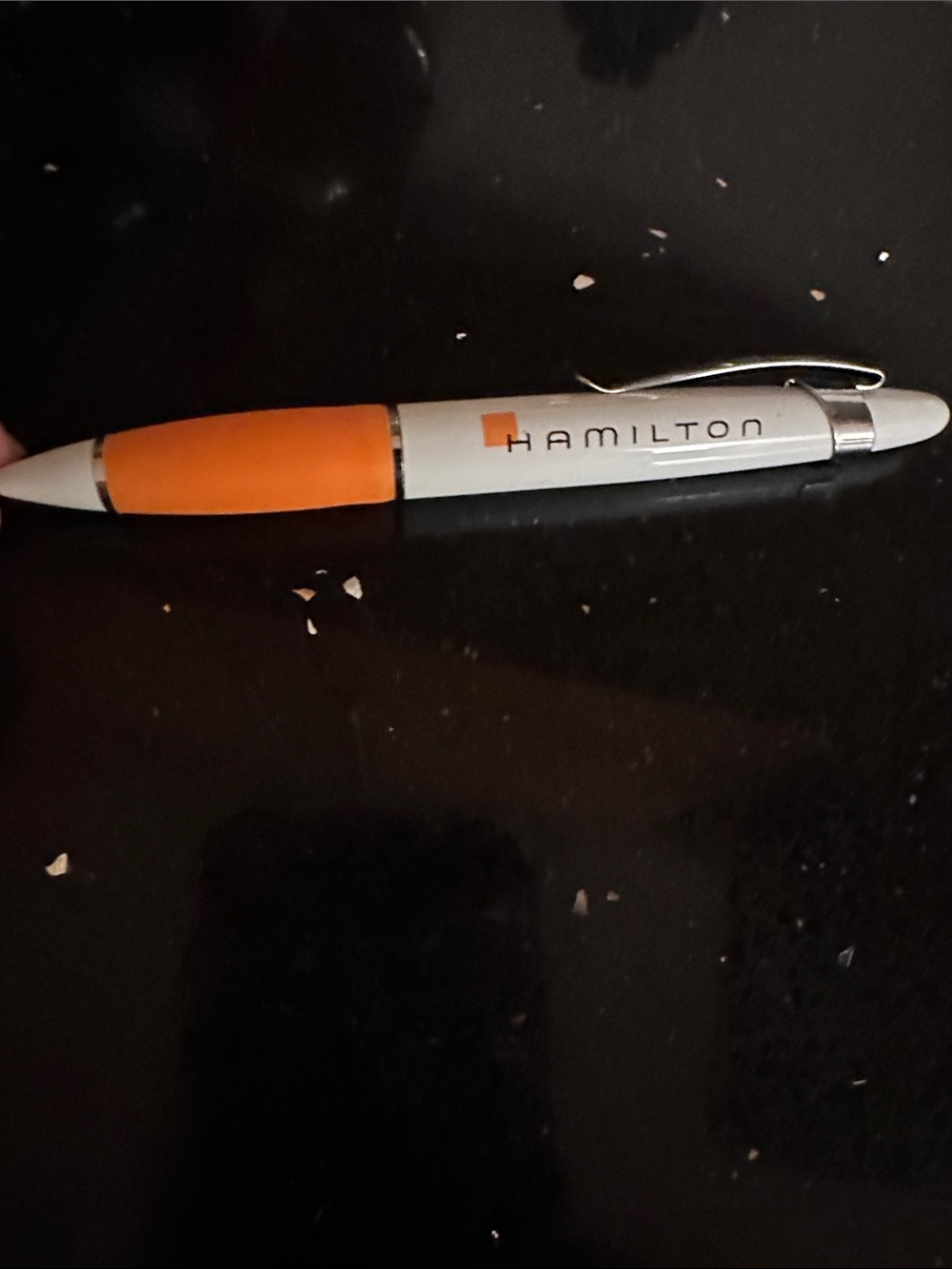Hamilton Watch co Orange and White Logo Executive Ballpoint Pen